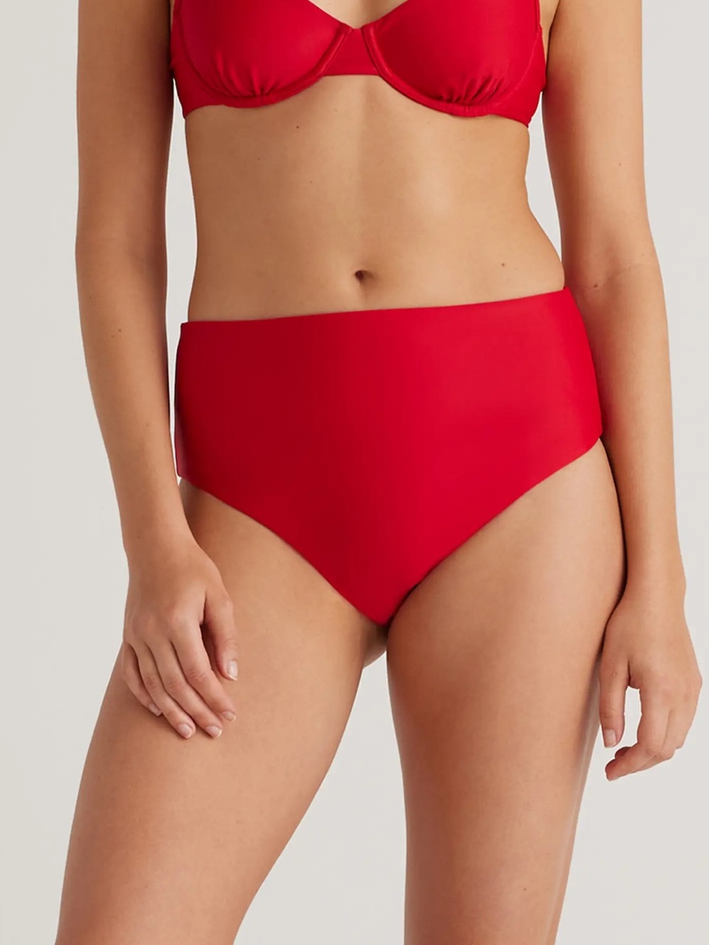 Quince Italian High-Rise Bikini Bottom